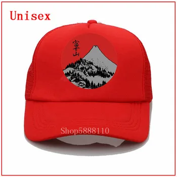 Najnovšie módne popularitu Kreatívny Dizajn Top Kvalita klobúk Red Dawn Fuji vytlačiť list šiltovku lete Oka Trucker slnko klobúk