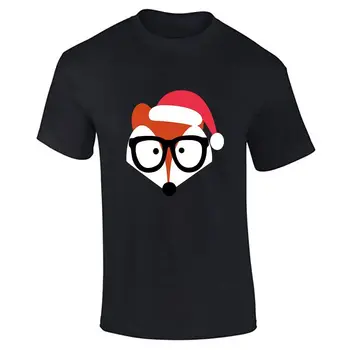 Vianoce Novinka Christmass Jumper Santa Fox Mens Chlapci Strany Telocvični Športové Tričko Cartoon t shirt mužov Unisex Nové Módne tričko Voľné