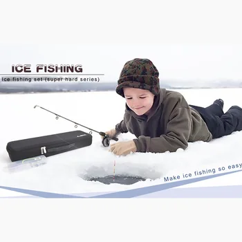 80 cm solid black ice rybársky prút Zostaviť kompletnú sadu rybársky prút gears + rotujúceho valca + r háčiky, návnady a boxy