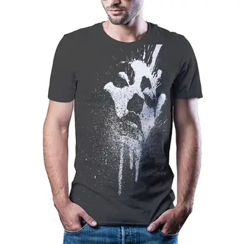 2020 Hot Predaj Čiernej a Bielej, Náčrt, Prírodné Príležitostné Letné 3D Vytlačené T-shirt Fashion T-shirt pánske/pánske Bežné T-shirt