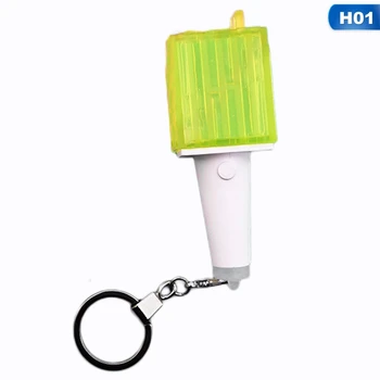 Kpop NCT Mini otvárač horného svetla Keyring Koncert na Podporu Lightstick Kladivo Svetlo LED Ručné Svietidlo NCT Svetlo Stick Keychain Fanúšikov Zber
