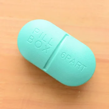 6 Dní Skladacia Pilulku Box Mini Kontajner Drog Ukladacieho Priestoru Tabletu Cestovné Puzdro, Držiak Na Roztomilý Pilulku Boxy Medicíny Prípade 6 Mriežky Candy Farby