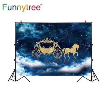 Funnytree sky fotografie pozadie star lesk cloud dreamful nočnej oblohe pokojné kôň prepravu foto pozadie deti photocall