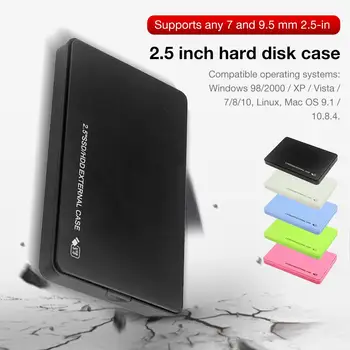 Najnovšie 2.5 Palcový Pevný Disk Krytu USB 3.0 pre SATA I/II/III Náradia, Externý Pevný Disk Prípade 2.5 Palcový SSD HDD 9,5 mm 7 mm