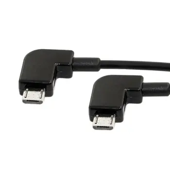 Hot-30 cm Ľavý Uhol Ľavý Uhol Micro-USB OTG Host Kábel 4 DAC Digitálny Zosilňovač