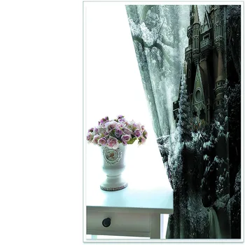 Luxusné Zatmenie 3D Okne Závesy Pre Obývacia Izba sivá scenérie závesy 3D Záves Tlač Blockout Polyester