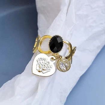 2021 Módne Nový Japonský Láska Osobnosti Otvorenie Krúžku Iny Príliv Skvelý Dizajn Ženské Romantické Luxusné Šperky Darček
