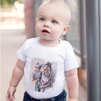 Deň vďakyvzdania Narodeniny Tričko Funny T-shirt Dievča Kawaii Deti Tričko Super Mama Láska Dieťa v Teple Print T Shirt Chlapcov Bežné Móde Útulná