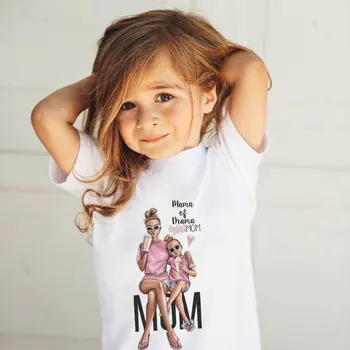 Deň vďakyvzdania Narodeniny Tričko Funny T-shirt Dievča Kawaii Deti Tričko Super Mama Láska Dieťa v Teple Print T Shirt Chlapcov Bežné Móde Útulná