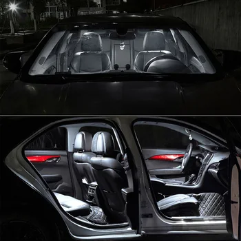Pre 1998-2012 Mitsubishi Eclipse Biele Auto Príslušenstvo Canbus bez Chýb Interiérové LED Svetlo Svetla na Čítanie Súprava Mapu Dome Licencie