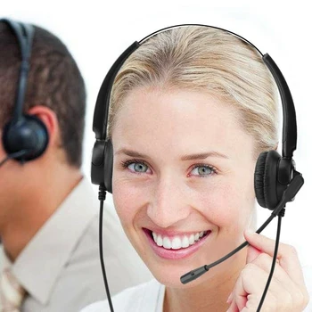 RJ9 Call Centrum Slúchadiel Monofónny výstup pre Slúchadlá na Zníženie Hluku Headset Hovor Slúchadlá s Mikrofónom