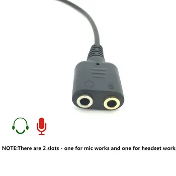 2019 Dual 3,5 mm Jack Na RJ9 Audio Kábel Zapojte Jednoduché Použitie Adaptéra Converter Kábel Pre Počítač, Telefón