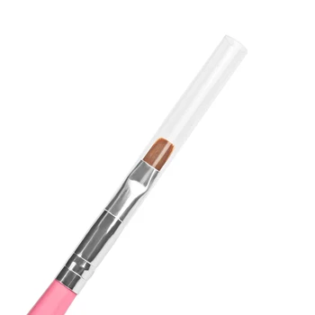 Jeden Klinec Kefa Biele, Ružové a Čierne Akryl Fototerapia Perá Dlhá životnosť, Odolné UV Gel Tipy Line Nakreslite Brush make-up Nástroj MG-3