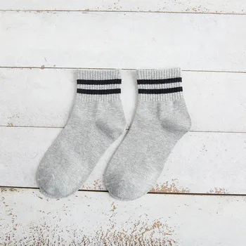 5 párov Nové Jesenné a Zimné trend módy Žien a Mužov pruhované ponožky trubice dámske ponožky college sports bežné Ženy ponožky