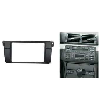 2 Din Rádio Fascia pre BMW Radu 3 E46 Stereo Panel Dvd Adaptér Refitting Dash Rám 173X98mm