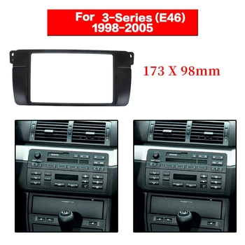 2 Din Rádio Fascia pre BMW Radu 3 E46 Stereo Panel Dvd Adaptér Refitting Dash Rám 173X98mm