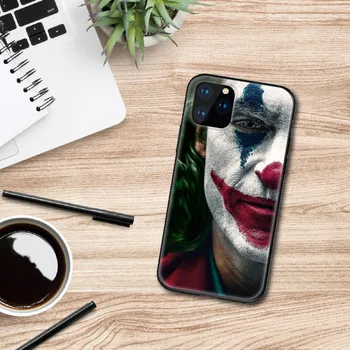 Joker Joaquin Phoenix Klaun, Mäkké Silikónové Čierne Telefón Prípade Funda Pre iPhone 11 12 Pro Max X XS XR Max Pro 6 5 7 7Plus 8 8Plus