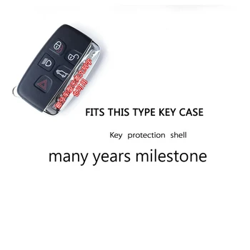 Auto Kľúč, Kryt Keyless Vstup Vzdialenej Držiteľ ABS Prípade, že Kože Fob Chránič Shell pre Land Rover Range Rover Evoque Objavte Šport