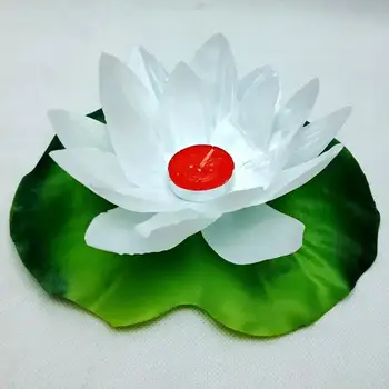 2020 nové 20 cm umelé ozdoby lotus, ktorí chcú ľahké plávajúce vody sviečkach pre svadobné party dekorácie vianoce