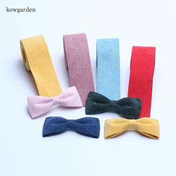Kewgarden 40 mm 4cm Bavlna Pletenie vlnené Pásky, Ručné Pásky urob si sám Bowknot Saténová Stuha Riband 5m/veľa