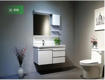PVC kúpeľňa kabinetu kombinácia wc toaletné umývadlo umývadlo kabinet, wc umývadlo bazén šedá, modrá