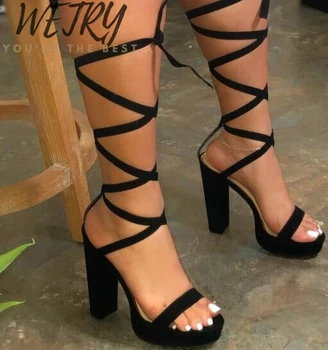 Hostiny, flip flop dámy Jar/leto new cross popruh vysokým podpätkom sexy ženy, sandále vonkajšie wild módne bežné papuče 2020