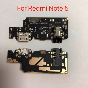 10pcs/veľa Micro USB Nabíjací Port Nabíjanie flex kábel doska pre Xiao Redmi poznámka 5/poznámka 5 Pro a Redmi poznámka 5a 5A
