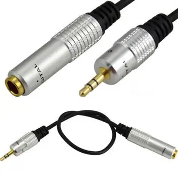 LBSC 6.35 mm Žena na 3,5 mm Samec Konektor Jack Stereo Hifi Audio Mic Predlžovací Kábel