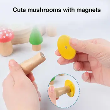 Drevené Magnetické Ďatľa Chytiť Caterpillar Červy Hra Vzdelávacie Deti Hračky Rozvíjať Zručnosť V Prstoch Prefekt Hračiek