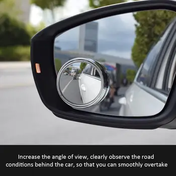 Auto Spätné Zrkadlá 360-stupňové Otáčanie Auta Malé Okrúhle Zrkadlo Spätné Zrkadlo Auta S Veľké zorné Pole Zrkadlo Blind Spot