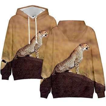 Horúce Osobnosti Hoodie Leopard 3D Muži/ženy Mikiny Značky Dizajnér Teenage Hoodie Zvierat Vysokej Kvality Leopard Tlač Pulóvre