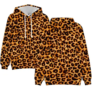 Horúce Osobnosti Hoodie Leopard 3D Muži/ženy Mikiny Značky Dizajnér Teenage Hoodie Zvierat Vysokej Kvality Leopard Tlač Pulóvre