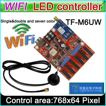 TF-M6UW wifi led Controller Karty, p10 *** modul Jednej&Dual color led znamenie, konvenčné p10 LED displej ovládanie karty