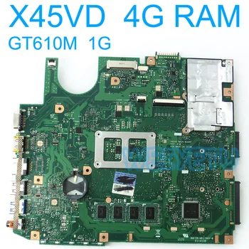 X45VD Doske Na doske 4 gb RAM Pre ASUS X45VD X45V Notebook Doske SLJ8E HM70 GT610M 1GB REV 2.0 Testované