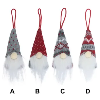 Vianočné Prekladané Spp Anonymný Gnome Bábiky Santa Prívesok Nordic Gnome Pôdy Boh Bábika Vianočný Stromček Visí Ozdoby Hot Predaj