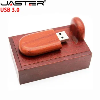 JASTER červené drevené vlastné logo, usb 3.0, 4-64GB drevené fazuľa usb flash stick palec pen drive / u diskov dar (viac 10pcs zadarmo logo)