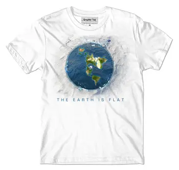 Plochej Zeme, t-shirt, Nekonečné Roviny, Zem je plochá, Firmament, Nový Svet OrderCool Bežné Unisex Móda tričko doprava zadarmo