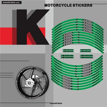 Motocyklové pneumatiky Nálepky vnútorné koleso reflexné dekorácie, nálepky Pre KAWASAKI Z125