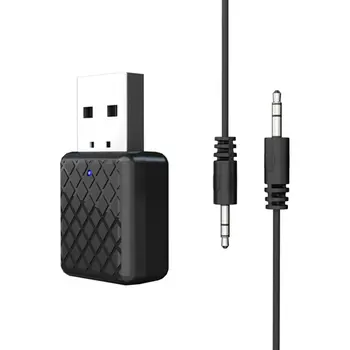 Bluetooth 5.0 Vysielač, Prijímač, 3.5 mm Stereo Audio Zvuk Hudby Dongle Adaptér Pre TV, PC, Slúchadlá, Reproduktory