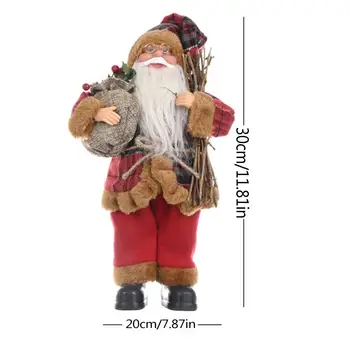 Nový Dizajn Santa Claus, Santa Claus Dekorácie Ploche Santa Claus Obrázok Prenosné Realisticky Bábiky Santa Figúrka Ideálny Ornament