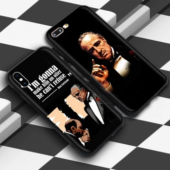 Lavaza Godfather Mob Dráma puzdro pre iPhone 12 mini 11 Pro XS Max XR X 8 7 6 6 Plus 5 5s se