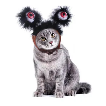 Psa Mačiatka Ghost Festival Blikajúce Buľvy pokrývku hlavy Halloween Svietiť, Party Dekorácie domova domáce zvieratá