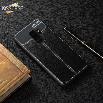 KISSCASE puzdro Pre Samsung Galaxy Note 8 9 S6 Okraji S6 Litchi Vzor PU Kožené puzdro Pre Samsung S9 Plus S9 S8 S7 Okraji S7 Fundas
