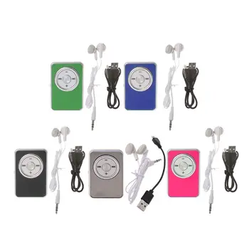 Mini Klip Music Media MP3 Prehrávač, Podpora TF Kariet S Slúchadlá USB Kábel L41E