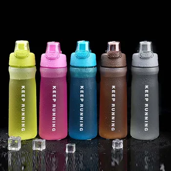 600 ML BPA Free Fľaše na Vodu, Bielkoviny Shaker Peeling, Prenosné Priestor Dospelých Športové Cyklistické Cestovné potreby na Kempovanie Turistika Moje Fľaše
