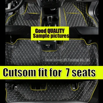 Auto podlahové rohože pre Toyota Sienna XL30 XL20 7/8 sedadlá MPV 5D ťažkých auto-styling koberec podlahy vložky(2004-teraz) 