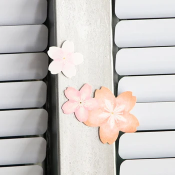 5 ks Čerešňové Kvety Nálepky na Stenu, Dekorácie Kvet Nálepky Zápisník Sticky Note Book Stick Darčeky Troch-dimenzionální nálepky