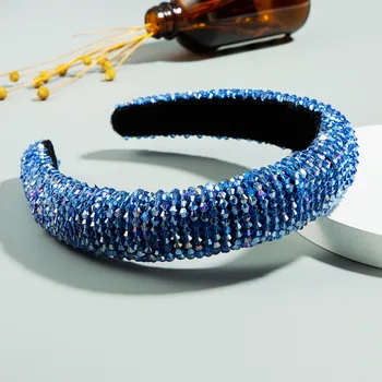 Nádherný Barokový Farebné Full Crystal Tiara hlavový most Diamante Hairbands Pre Svadobné Party Ženy očarujúce Vlasy, Šperky