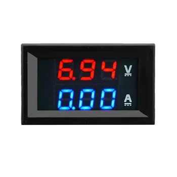 DC 100V 10A Voltmeter Ammeter Modrá Červená LED Amp Duálne Digitálne Volt na Meter Rozchod digitálny voltmeter ammeter voltimetro amperimetro