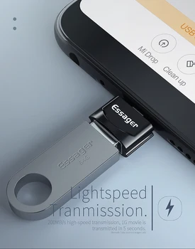 Essager Micro USB OTG Samec Na USB 2.0 Samica Konektor Pre Samsung A7 Xiao Redmi Poznámka 5 Microusb OTG Converter Adaptér